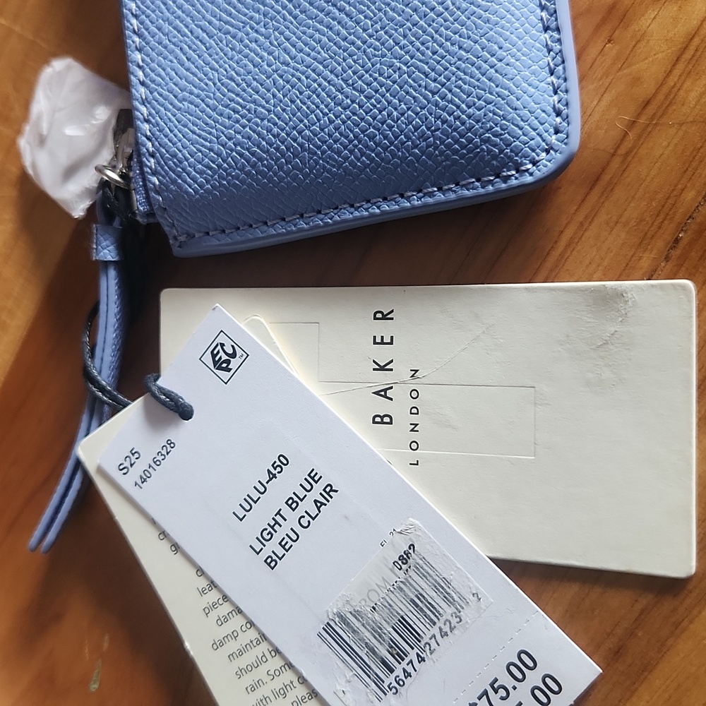 Nwt. Ted Baker Lulu Ligth Blue Wrist Wallet - Picture 4 of 7